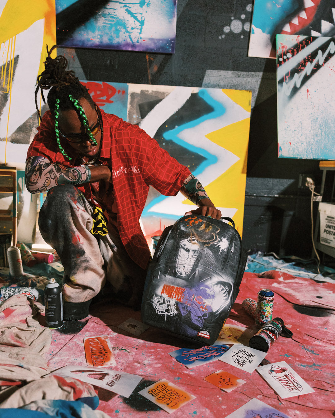 WYNWOOD WALLS COLLAB STENCIL COLLECTION BACKPACK