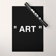 " Art " (Negative) Wrapping Paper