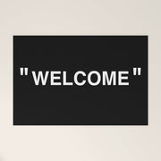 " Art " (Negative) Welcome Mat