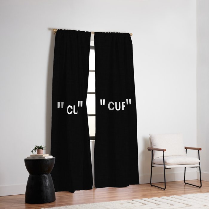 " Art " (Negative) Window Curtain