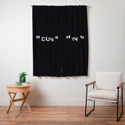 " Art " (Negative) Window Curtain